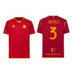2023-24 AS Roma IBANEZ - 3 Home Red Authentic Jersey 2023-24 AS Roma IBANEZ - 3 Home Red Authentic Jersey
