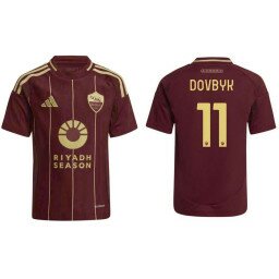 Youth AS Roma 2024-25 Home Red #11 DOVBYK Replica Jersey Youth AS Roma 2024-25 Home Red #11 DOVBYK Replica Jersey