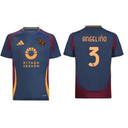 Youth AS Roma 2024-25 Third Navy #3 ANGELINO Replica Jersey Youth AS Roma 2024-25 Third Navy #3 ANGELINO Replica Jersey